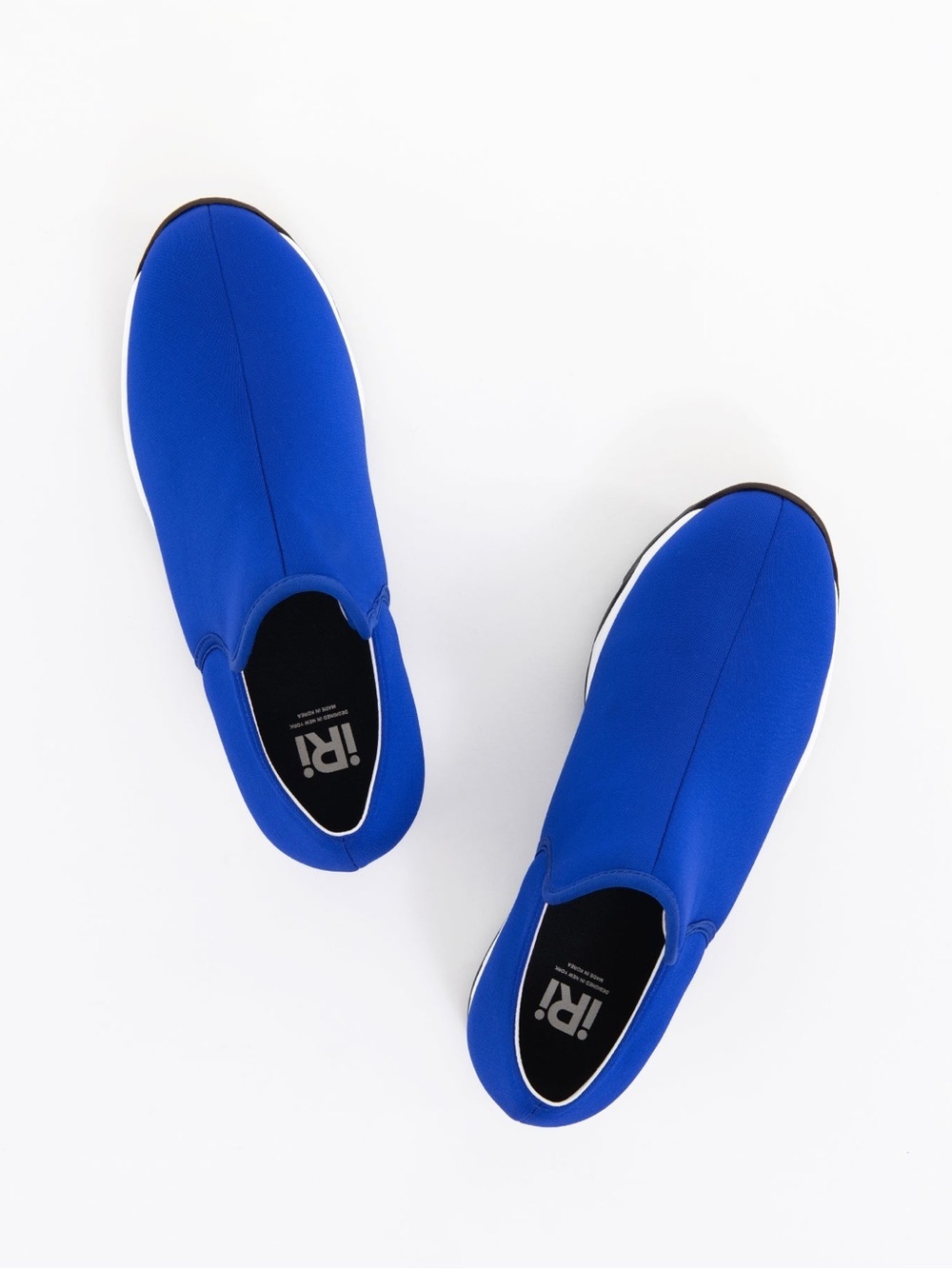 iRi NYC WES I Blue Low Top Neoprene Sneaker NWOB Sz 6.5 US - Picture 3 of 16